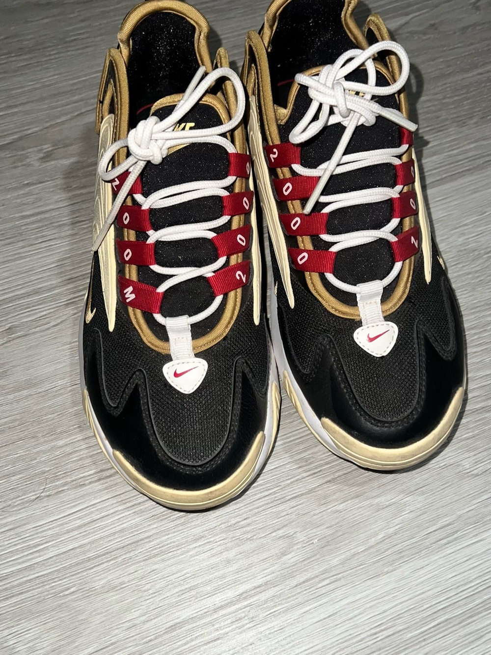 Nike Black, Gold & Red Men's Sneakers